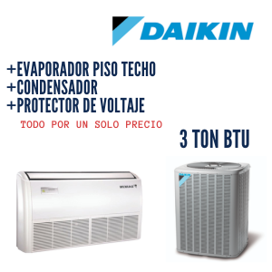 Combo Aire Acondicionado Piso Techo DAIKIN 3 Ton (36000) BTU