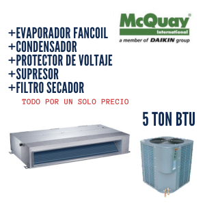 COMBO Aire Acondicionado Piso-Techo McQuay 5 Ton 60000 BTU Inverter