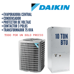 Combo Aire Acondicionado Daikin Multi Posición 10 Ton